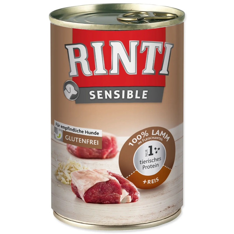 Rinti Sensible Adult bárány és rizs konzerv 400g