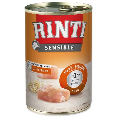 Rinti Sensible Adult csirke rizzsel 400g
