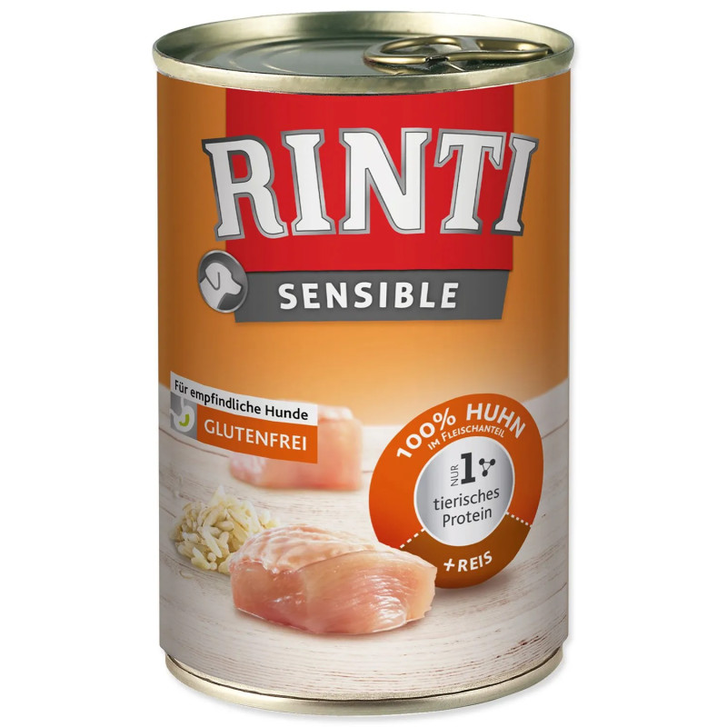 Rinti Sensible Adult csirke rizzsel 400g