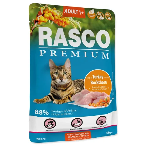 Rasco Premium Adult pulyka homoktövissel 85g