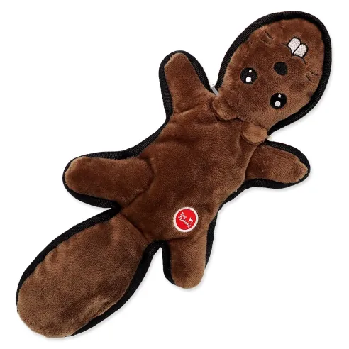 Dog Fantasy Recycled Toy játék mókus sípolóval és zörgő farokkal 39cm