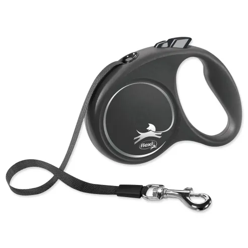 Flexi Black Design póráz S fekete 5m