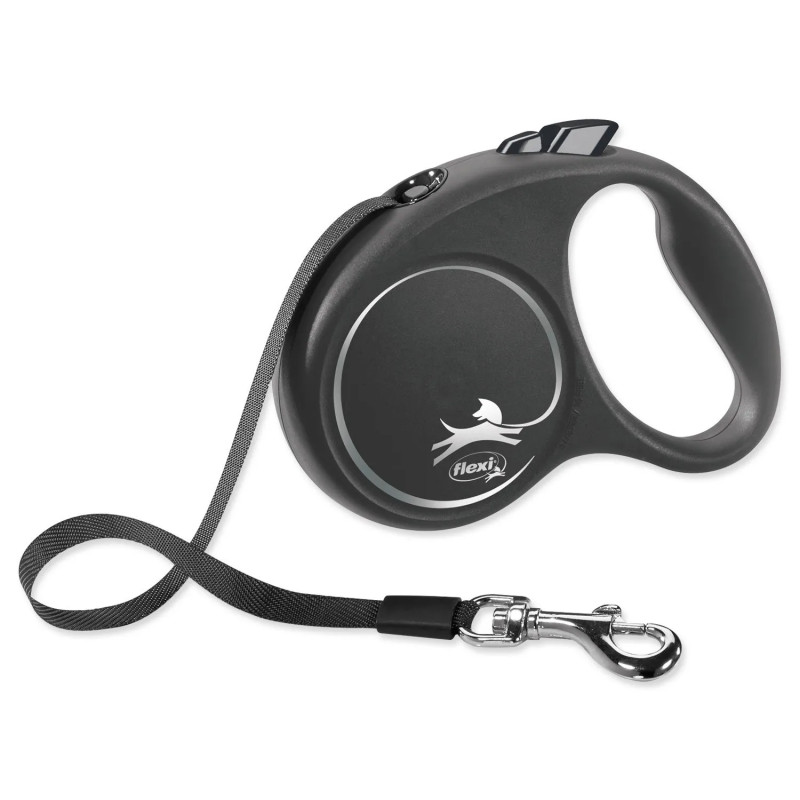 Flexi Black Design póráz S fekete 5m