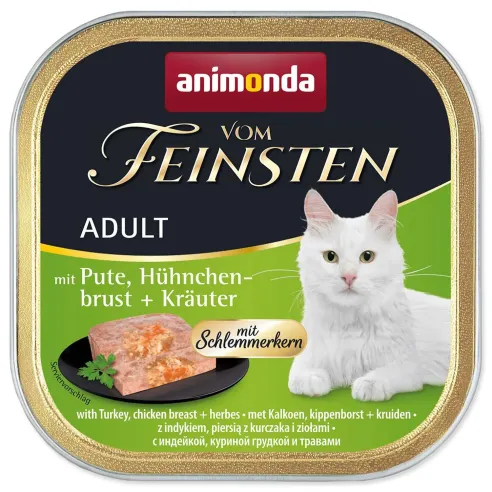 Paštéta Animonda Vom Feinstein Adult morka a kura s bylinkami 100g