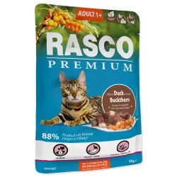 Rasco Premium Adult tasakos eledel kacsa és homoktövis 85g
