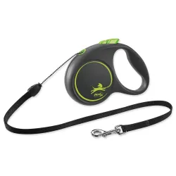 Flexi Black Design póráz S zöld 5m