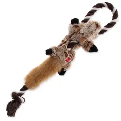 Dog Fantasy Skinneeez mókus kötéllel 35cm