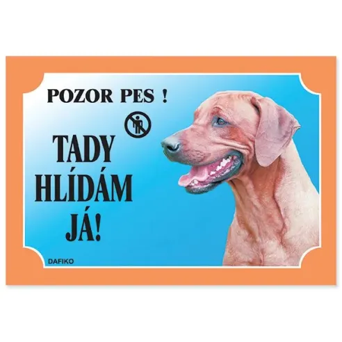 Tabuľka Dafiko rhodézsky ridgeback