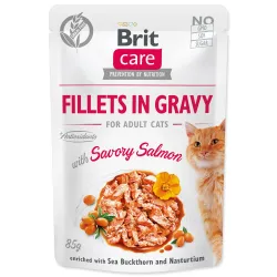 Brit Care Fillets in gravy salmon 85 g