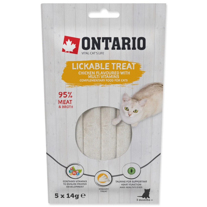 Ontario krémes jutalom csirkehússal és multivitaminnal 5x14g