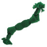 Dog Fantasy sípoló zöld csomózott játék 2 csomóval 35cm