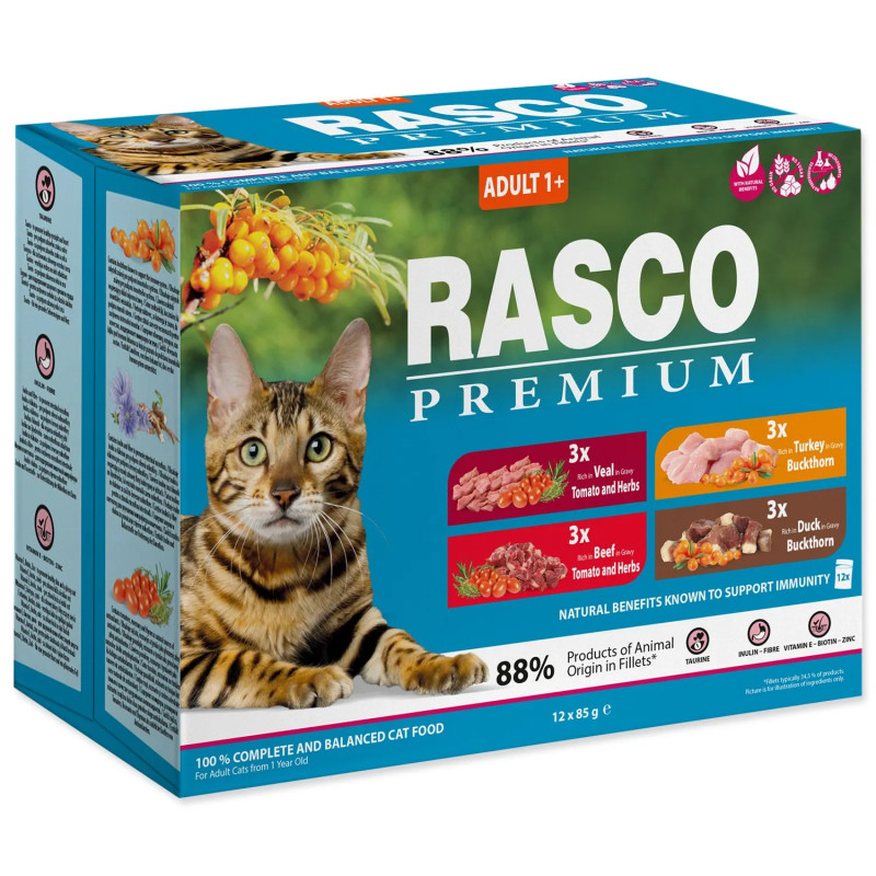 Rasco Premium Adult Multi alutasak 12x85g