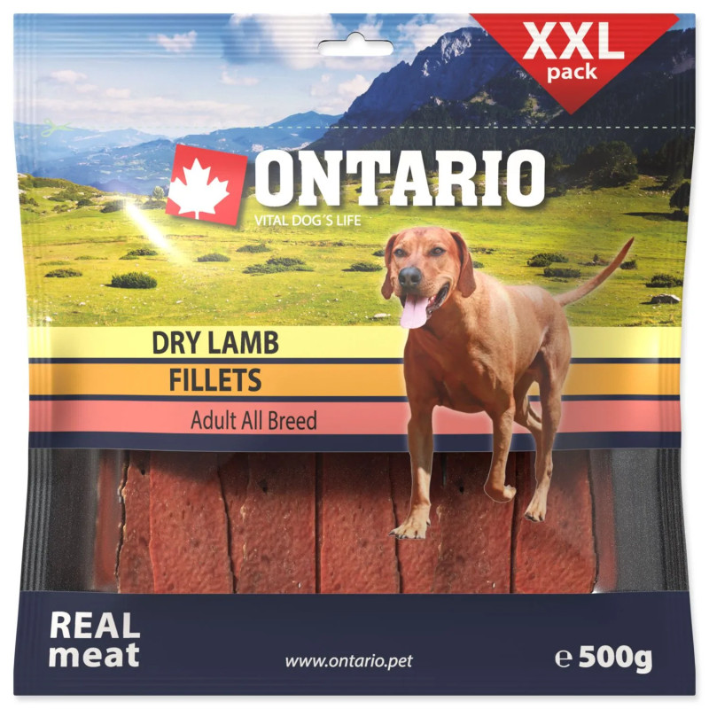 ONTARIO Snack Dry Lamb Fillet XXL, 500g