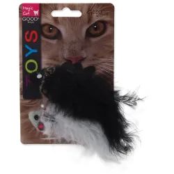 Magic Cat játék mintával, zörgő és macskamentával, mix, 11cm 2db
