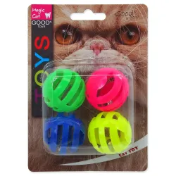 Magic Cat lyukacsos műanyag labda hanggal 3,75cm 4db