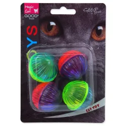 Magic Cat csillogó műanyag labda hanggal 3,75cm 4db