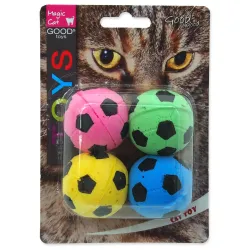 Magic Cat habszivacs focilabda játék 3,75cm 4db