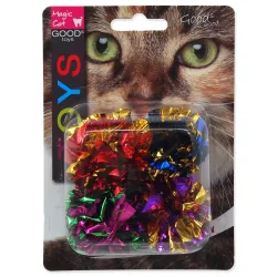Magic Cat csillogó bojt labda 3,75cm 4db