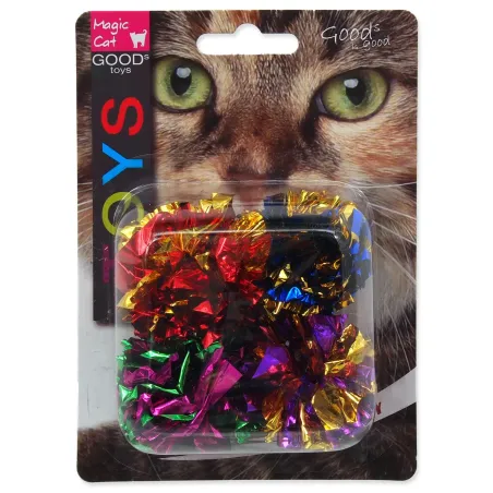 Magic Cat csillogó bojt labda 3,75cm 4db