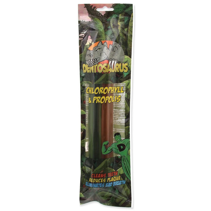 Dentosaurus rágórúd propolisszal/klorofillal Mix L 21cm 2db