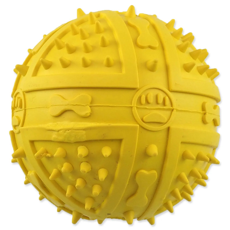 Dog Fantasy tüskés labda sípoló, vegyes színekben, 9cm