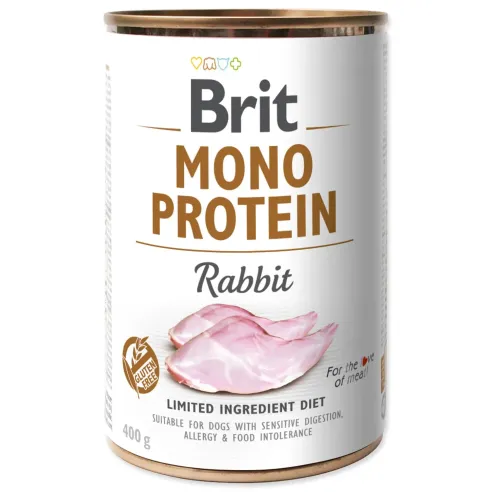 Konzerva Brit Mono protein králik 400g