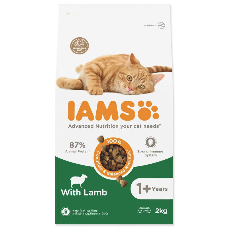 IAMS Cat Adult Lamb 2kg macskaeledel