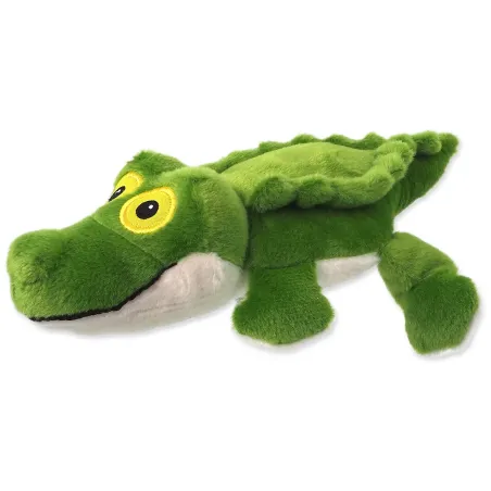 Dog Fantasy Silent Squeak krokodil zöld 30cm