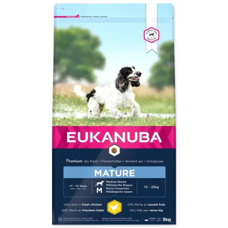 Krmivo EUKANUBA Mature Medium 3kg