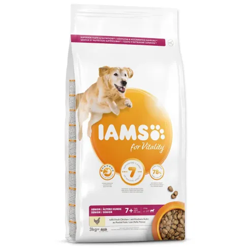 Krmivo IAMS Dog Senior Large Chicken 3kg