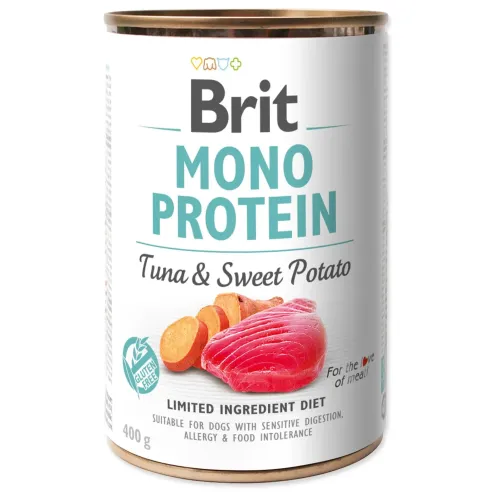 Konzerva Brit Mono protein tuniak s batátmi 400g