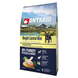 Ontario Mini Weight Control Turkey & Potatoes 6,5kg kutyatáp