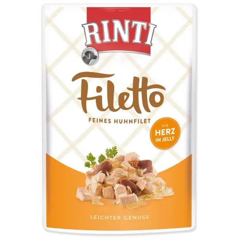 Rinti Filetto Adult alutasak csirke és csirkeszív zselében 100g