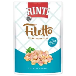 Rinti Filetto Adult csirkés és lazacos alutasak zselében 100g