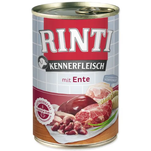 Rinti Kennerfleisch Adult kacsaszív konzerv 400g