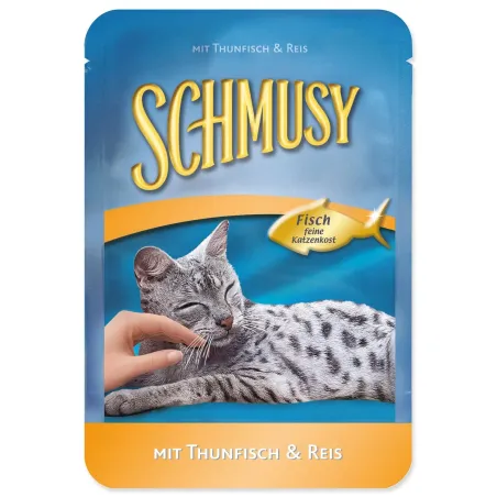 Kapsička Schmusy Nature Adult tuniak s ryžou v želé 100g