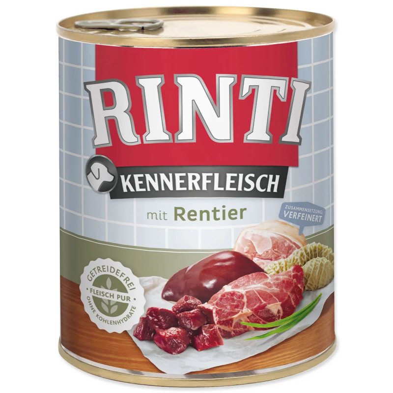 Rinti Kennerfleisch Adult szarvashús konzerv 800g