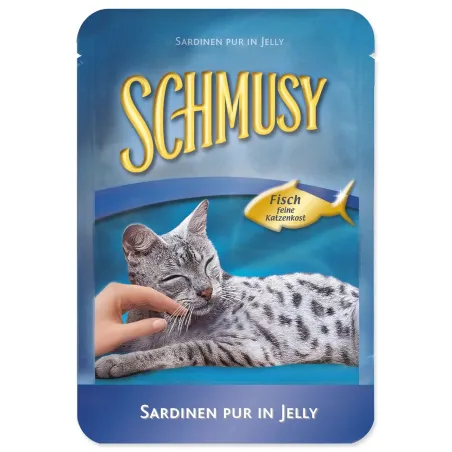 Kapsička Schmusy Nature Adult sardinky v želé 100g