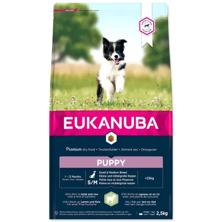 Krmivo EUKANUBA Puppy Small & Medium Lamb 2,5kg