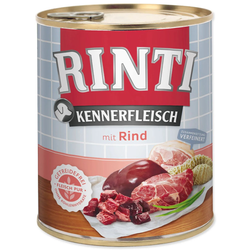 Rinti Kennerfleisch Adult marhahús konzerv 800g