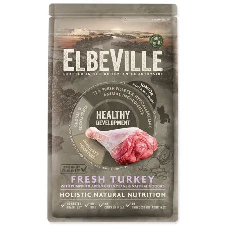 Krmivo ELBEVILLE Puppy and Junior Mini Healthy Development Fresh Turkey 1,4kg