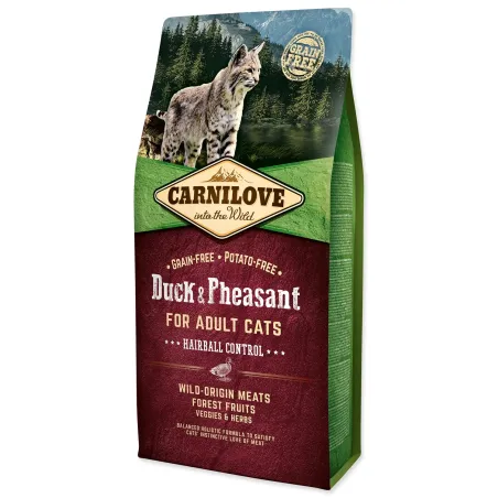 Krmivo Carnilove Adult Cats Hairball Control Duck & Pheasant 6kg