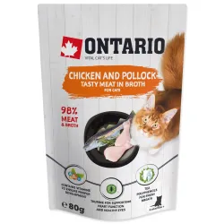 Ontario alutasak csirke és tőkehal húslevesben 80g