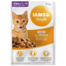 IAMS Delights Kitten csirkés alutasak szószban 85g