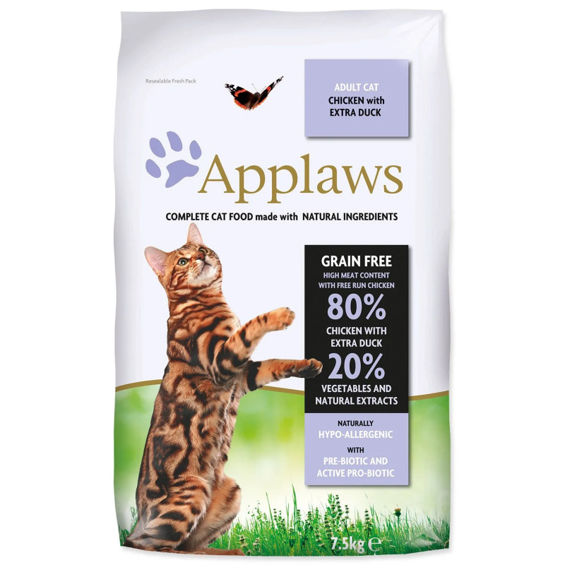 Applaws Száraz Macskaeledel Csirke Kacsával 7,5kg