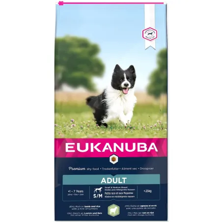 Krmivo EUKANUBA Adult Small & Medium Lamb 12kg