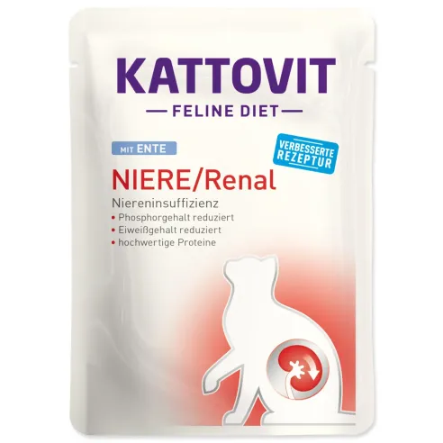 Kattovit Kidney/Renal pástétom kacsával 85g