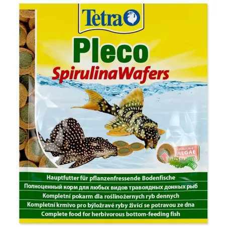 Tetra Pleco Spirulina Wafers eledel tasak 15g