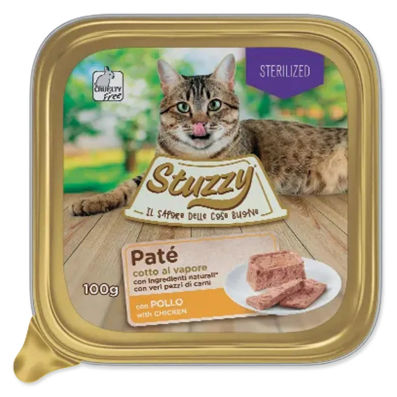 MISTER STUZZY Sterilizált csirkehúsos alutasak 100g