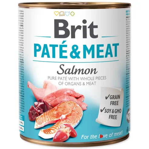 Konzerva Brit Paté & Meat losos 800g